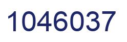 Number 1046037 blue image