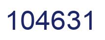 Number 104631 blue image