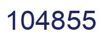 Number 104855 blue image