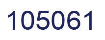 Number 105061 blue image