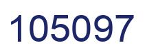 Number 105097 blue image
