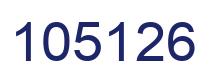 Number 105126 blue image