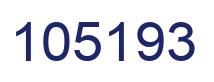 Number 105193 blue image