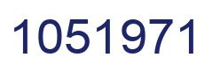 Number 1051971 blue image
