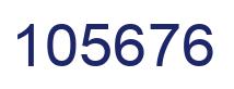 Number 105676 blue image