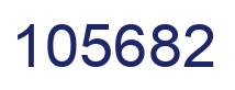 Number 105682 blue image