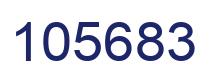 Number 105683 blue image