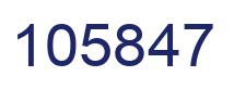 Number 105847 blue image