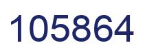 Number 105864 blue image