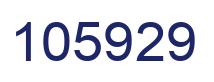 Number 105929 blue image