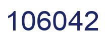 Number 106042 blue image