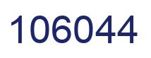 Number 106044 blue image
