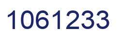 Number 1061233 blue image