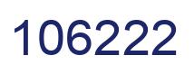 Number 106222 blue image
