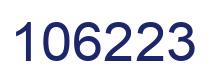 Number 106223 blue image