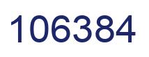 Number 106384 blue image