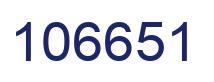 Number 106651 blue image