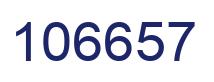 Number 106657 blue image