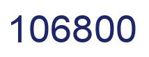 Number 106800 blue image