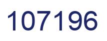 Number 107196 blue image
