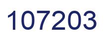 Number 107203 blue image