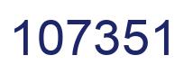 Number 107351 blue image