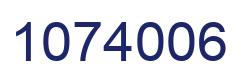 Number 1074006 blue image