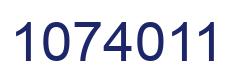 Number 1074011 blue image