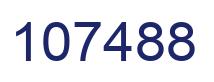 Number 107488 blue image