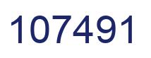 Number 107491 blue image