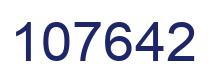 Number 107642 blue image