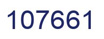 Number 107661 blue image