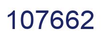Number 107662 blue image