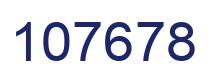 Number 107678 blue image