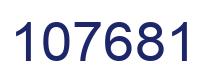 Number 107681 blue image