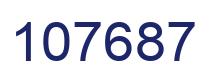 Number 107687 blue image