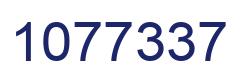 Number 1077337 blue image