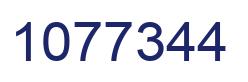 Number 1077344 blue image