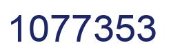 Number 1077353 blue image
