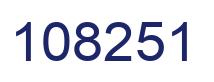 Number 108251 blue image