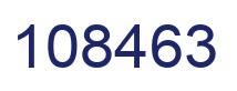 Number 108463 blue image