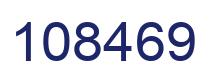 Number 108469 blue image