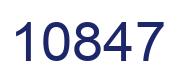 Número 10847 imagen azul