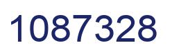 Number 1087328 blue image