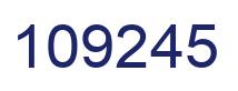 Número 109245 imagen azul