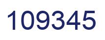 Número 109345 imagen azul