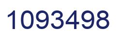 Number 1093498 blue image