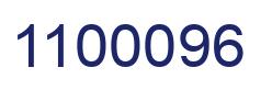 Number 1100096 blue image