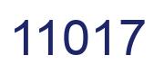 Number 11017 blue image