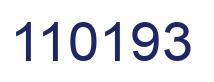Number 110193 blue image